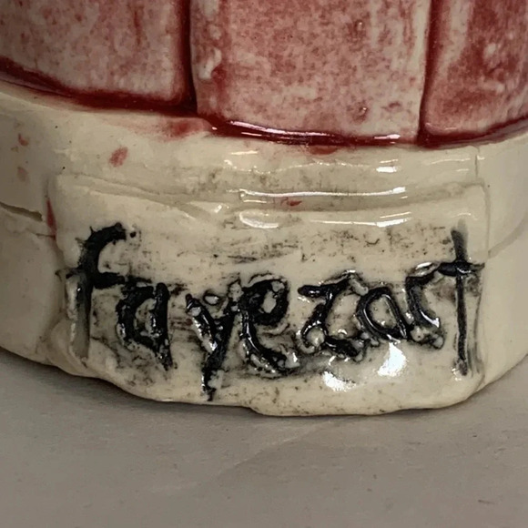 Fayezart Signed Northwest Studio Art Pottery Sneaker Converse Shoe Red - Picture 11 of 16